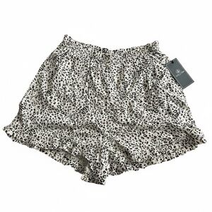 Volcom Sand Siesta Leopard Print Ruffle Shorts Small S 4/6